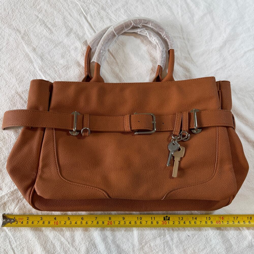 Top-Handled Satchel Handbag Computer Bag Crossbody Clasp